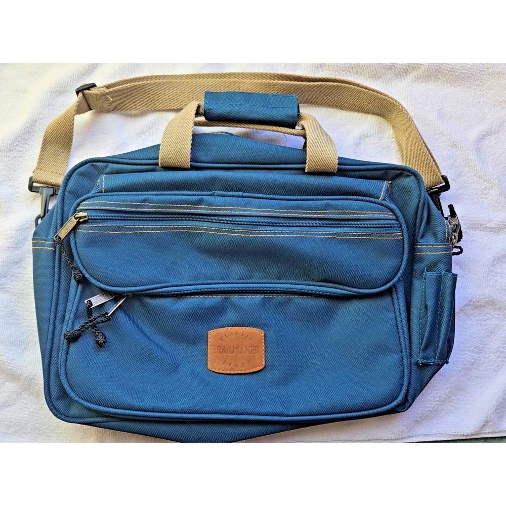 TRAILMAKER Classic Sport Duffel Messenger Bag Blue – Travel Gym Sports Luggage
